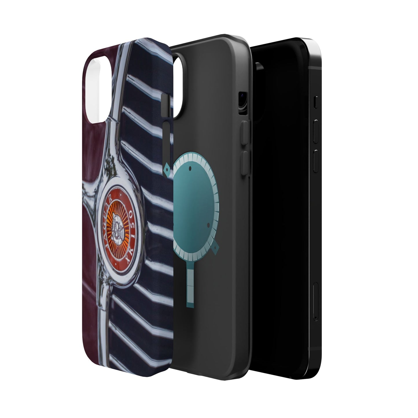 iPhone Cases, Jaguar XK 150 Sports Car Logo, Tough, Magnetic, Protective, Customizable, Car Lover Gift For Him, Father's Day