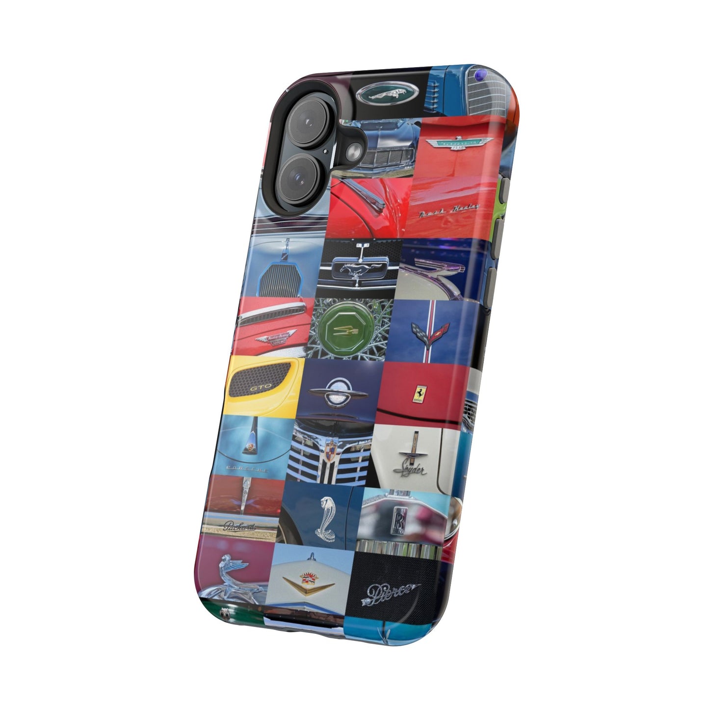Magnetic Tough Cases, Muscle Car Logo Badges, Classic Car Details - iPhone Accessories, Protective Cover, Vehicle Enthusiast Gift, Car Lover