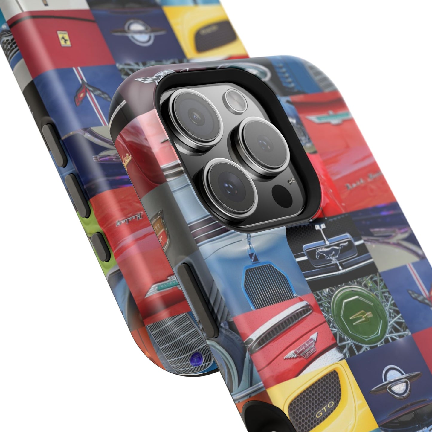 Magnetic Tough Cases, Muscle Car Logo Badges, Classic Car Details - iPhone Accessories, Protective Cover, Vehicle Enthusiast Gift, Car Lover