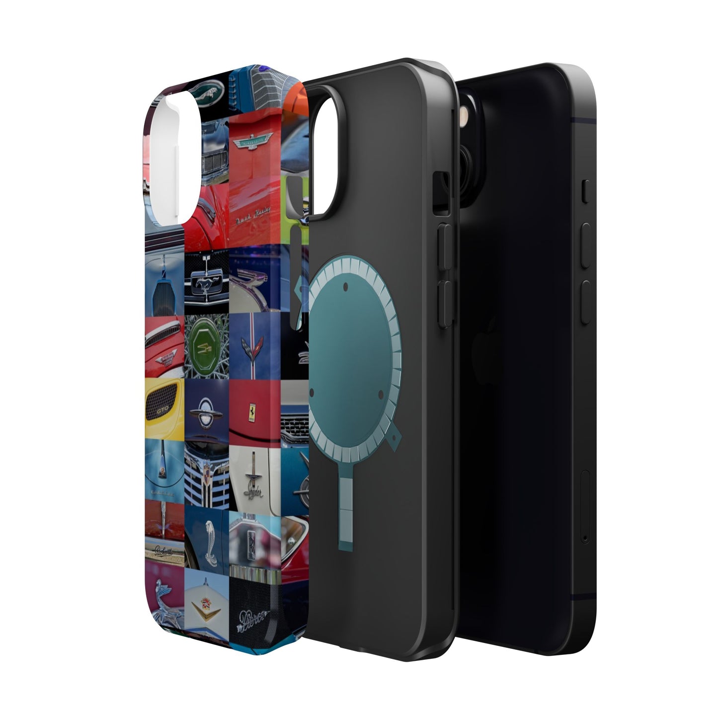 Magnetic Tough Cases, Muscle Car Logo Badges, Classic Car Details - iPhone Accessories, Protective Cover, Vehicle Enthusiast Gift, Car Lover