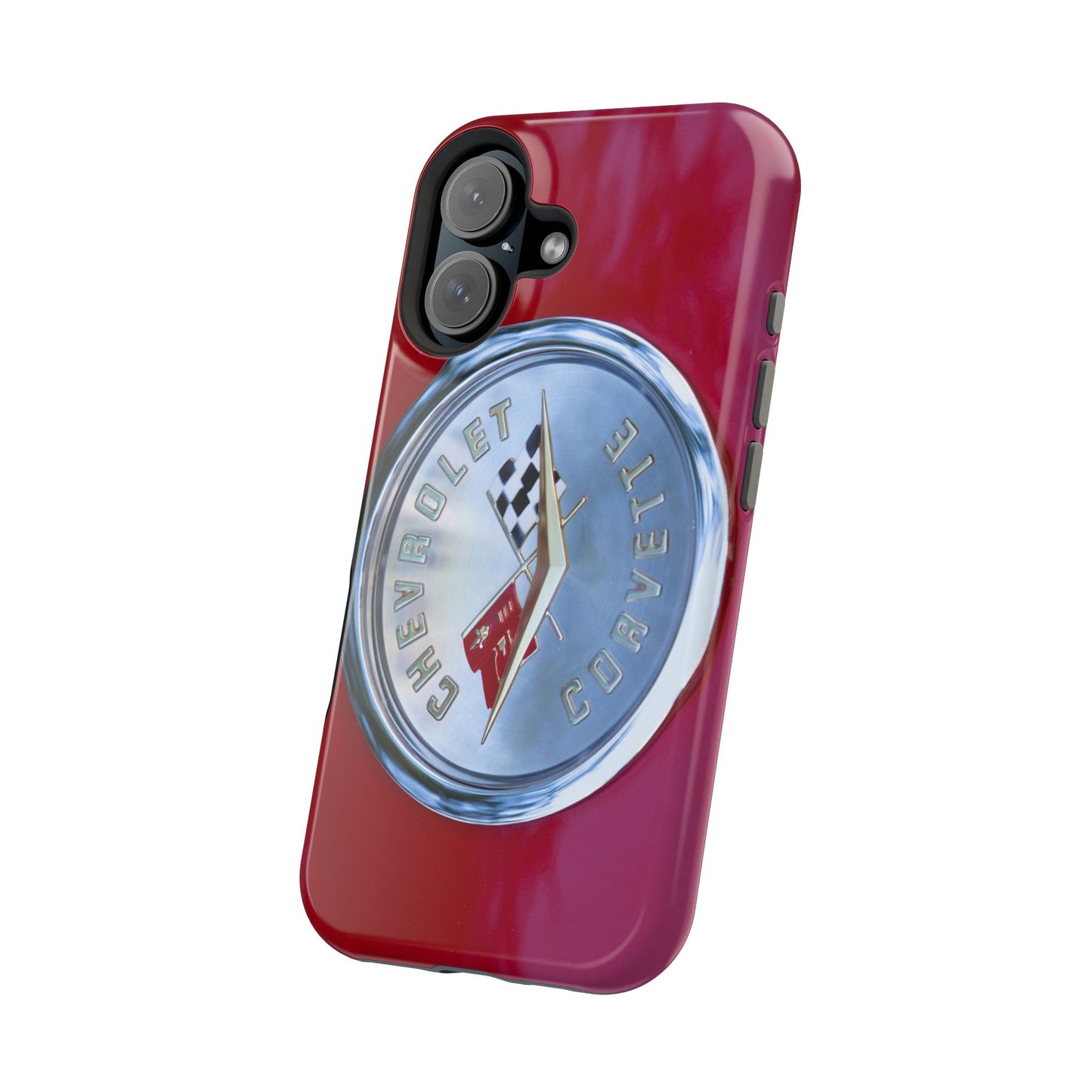 Car Enthusiast iPhone Case, Chevrolet Corvette Muscle Car Tough Case, Car Lover Accessories Gift, Custom Auto Logo Cover, Classic Vehicle