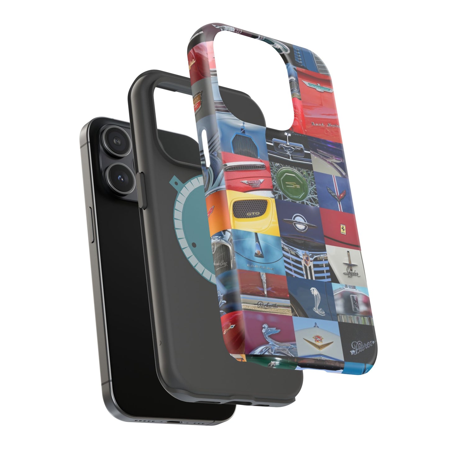 Magnetic Tough Cases, Muscle Car Logo Badges, Classic Car Details - iPhone Accessories, Protective Cover, Vehicle Enthusiast Gift, Car Lover