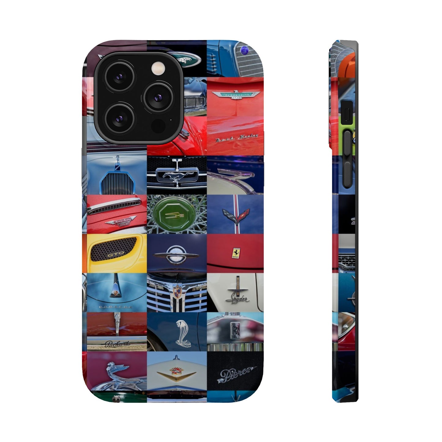 Magnetic Tough Cases, Muscle Car Logo Badges, Classic Car Details - iPhone Accessories, Protective Cover, Vehicle Enthusiast Gift, Car Lover