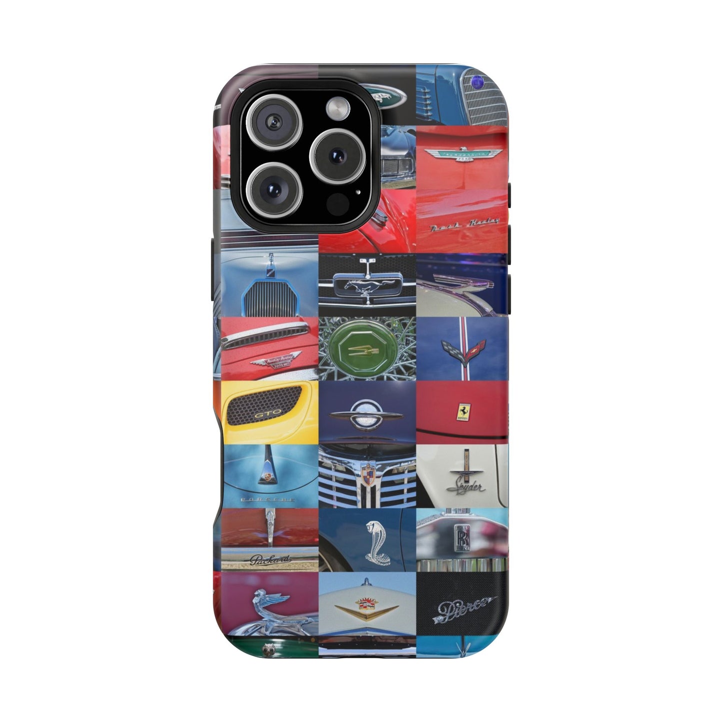 Magnetic Tough Cases, Muscle Car Logo Badges, Classic Car Details - iPhone Accessories, Protective Cover, Vehicle Enthusiast Gift, Car Lover