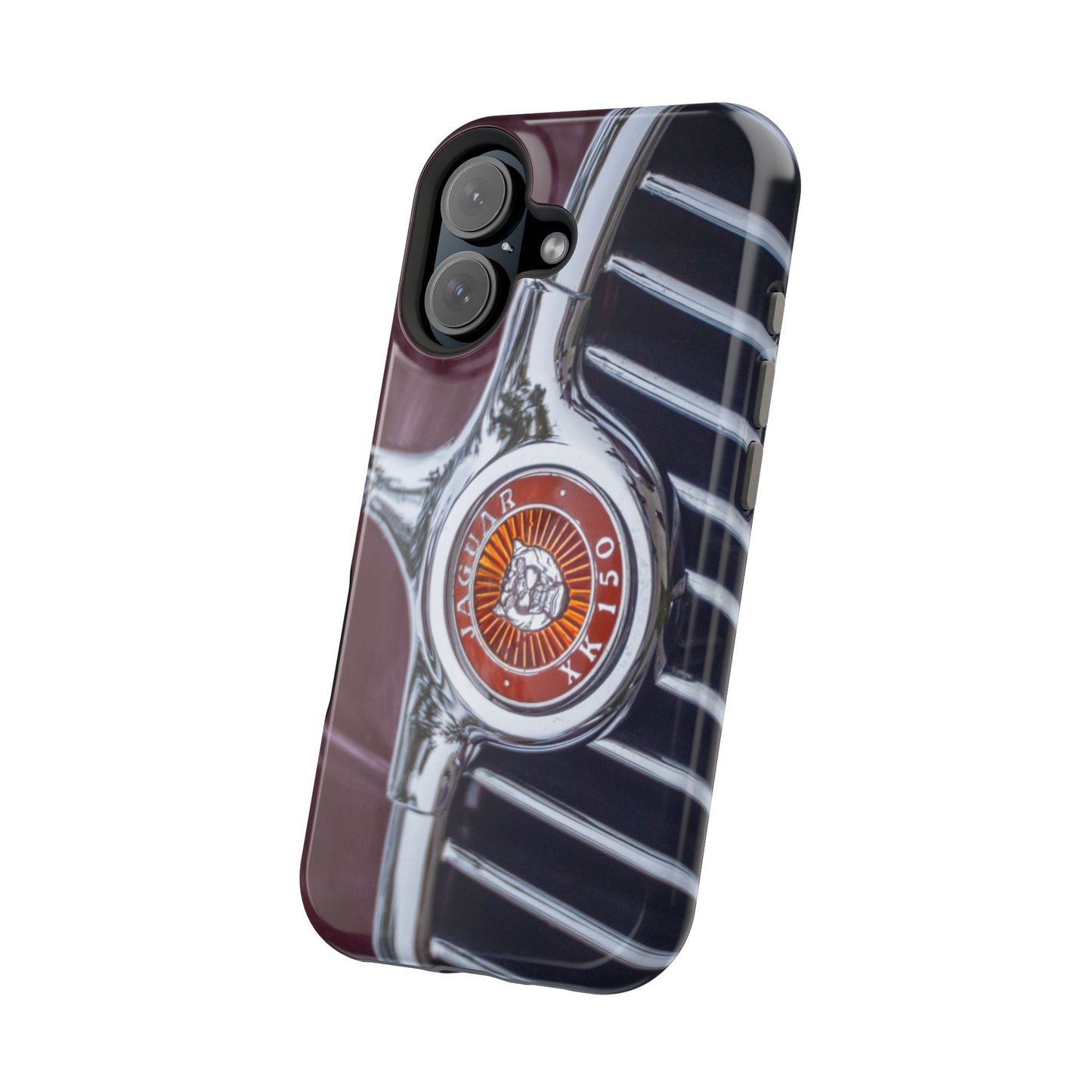iPhone Cases, Jaguar XK 150 Sports Car Logo, Tough, Magnetic, Protective, Customizable, Car Lover Gift For Him, Father's Day