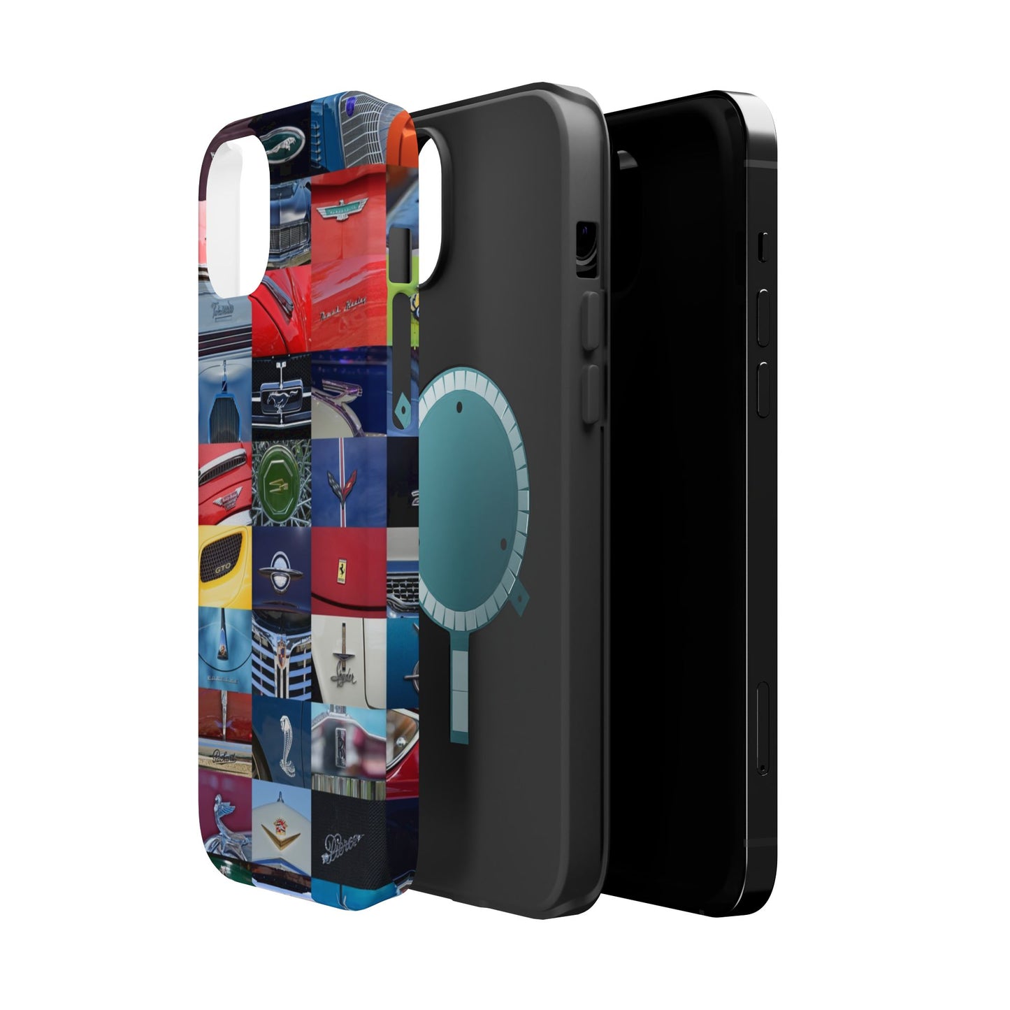 Magnetic Tough Cases, Muscle Car Logo Badges, Classic Car Details - iPhone Accessories, Protective Cover, Vehicle Enthusiast Gift, Car Lover