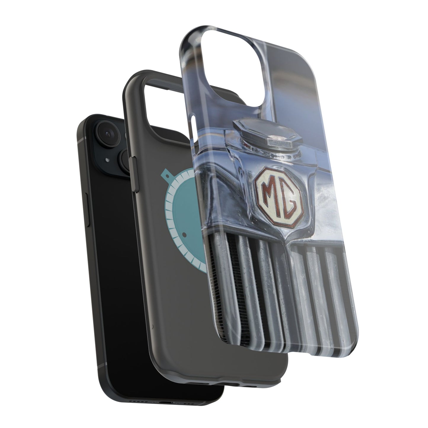 iPhone Case, 1953 MG TD Classic Sports Car Magnetic Tough Case, Vintage Car Gift, Car Enthusiast Phone Cover, Vehicle Lover Tech Accessory,