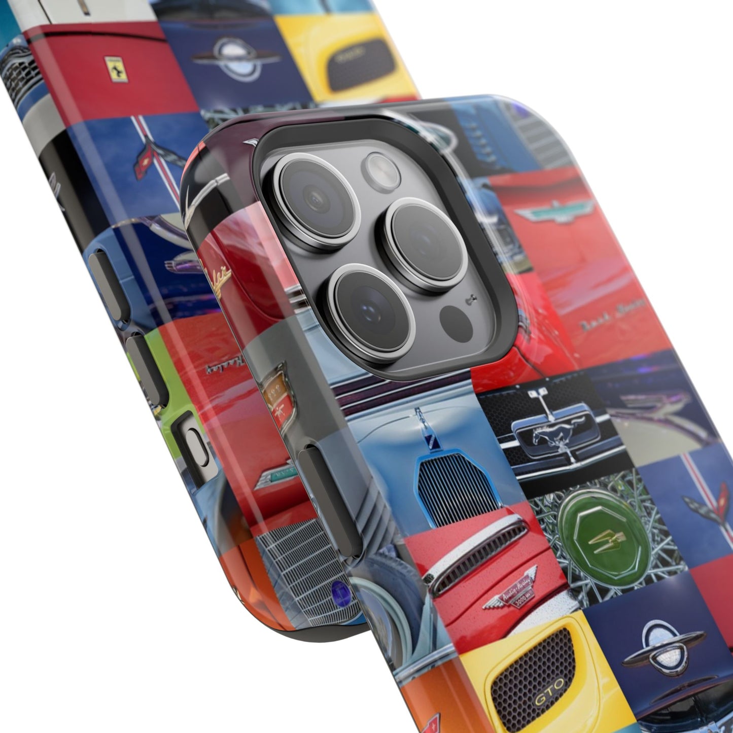 Magnetic Tough Cases, Muscle Car Logo Badges, Classic Car Details - iPhone Accessories, Protective Cover, Vehicle Enthusiast Gift, Car Lover