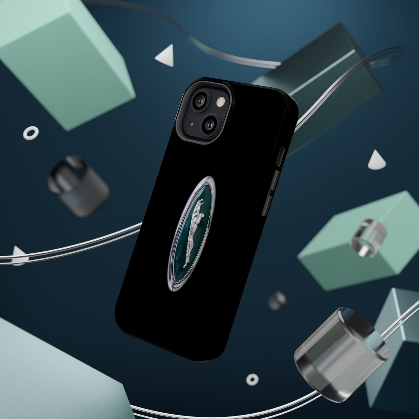 Magnetic Tough Cases, Classic Jaguar 'Leaper' Car Badge, Car Lover Gift, Protective iPhone Cover, Unique Design, Automotive Enthusiast
