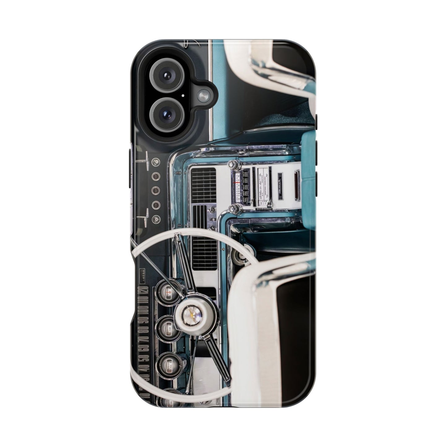 Vintage Car Dashboard Magnetic Tough Cases, 1964 Ford Thunderbird Phone Case, Automotive Gift, Car Lover Gift, Retro Auto Accessories, Car