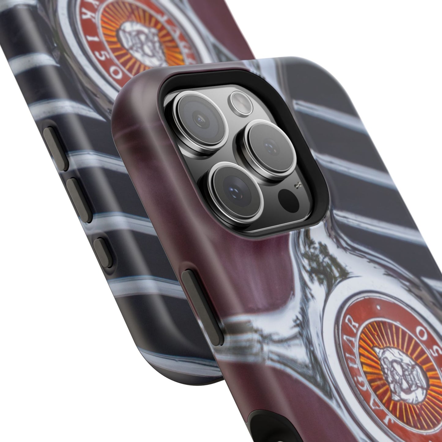 iPhone Cases, Jaguar XK 150 Sports Car Logo, Tough, Magnetic, Protective, Customizable, Car Lover Gift For Him, Father's Day