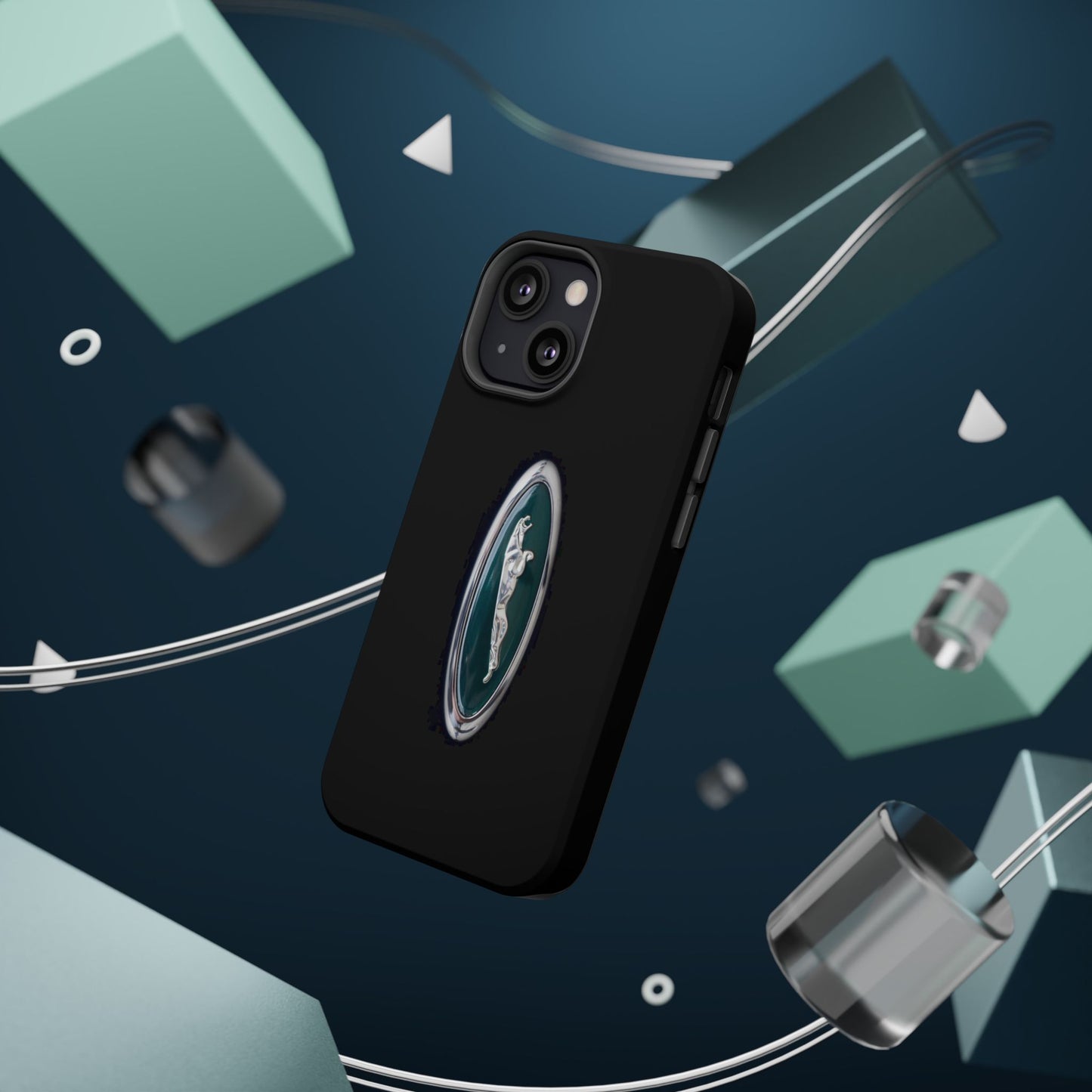Magnetic Tough Cases, Classic Jaguar 'Leaper' Car Badge, Car Lover Gift, Protective iPhone Cover, Unique Design, Automotive Enthusiast