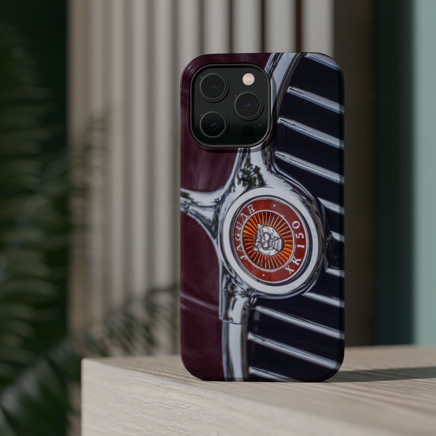 iPhone Cases, Jaguar XK 150 Sports Car Logo, Tough, Magnetic, Protective, Customizable, Car Lover Gift For Him, Father's Day