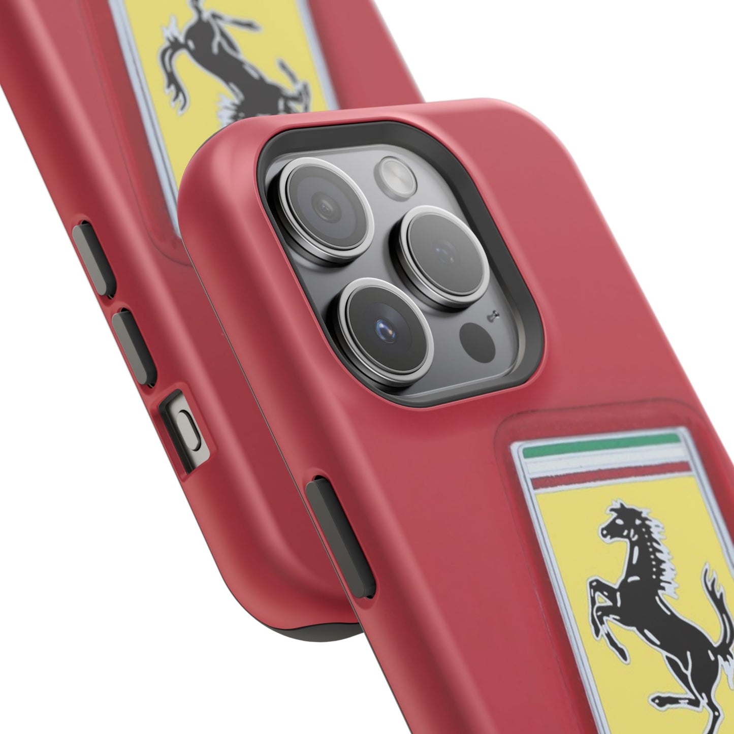 Magnetic iPhone Cases, Legendary Ferrari Badge Design, Tough Phone Case, Protective Cover, Custom Smartphone Shell, Unique Mobile Accessory