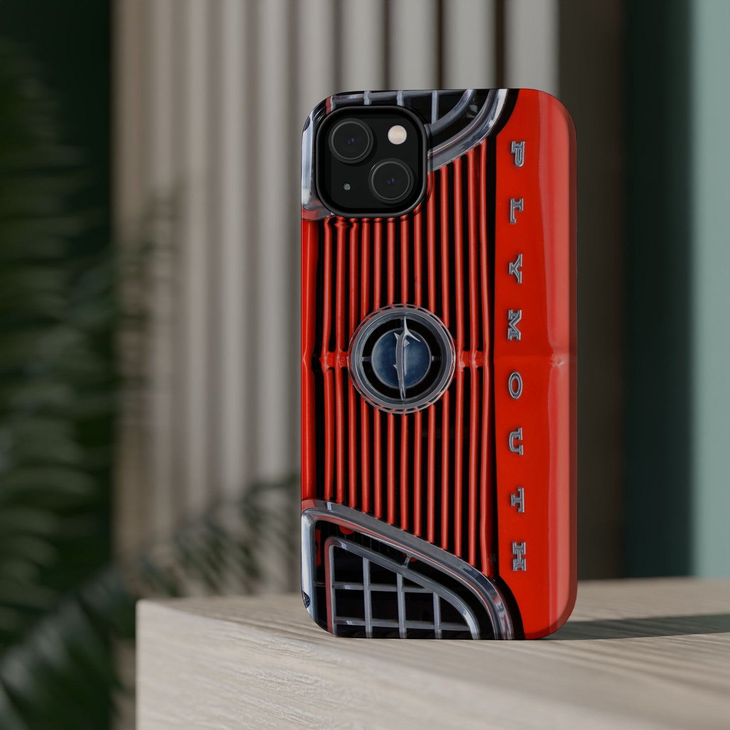 Car Enthusiast Phone Case, Muscle Car Lover Gift, Automotive Grill Design, Auto Fan Accessory, Vehicle Logo Cover, Retro Classic Car
