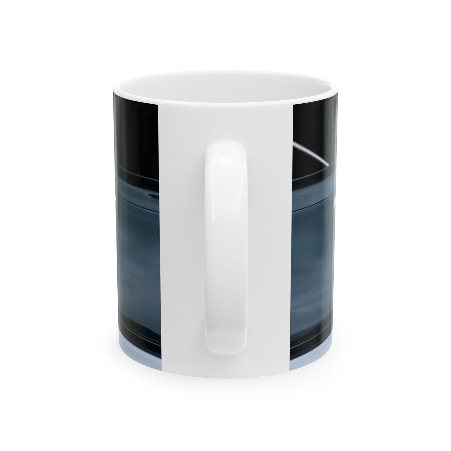 Classic Austin Healey 3000 Mk III classic car chrome logo for 11 or 15oz ceramic cups or mugs.
