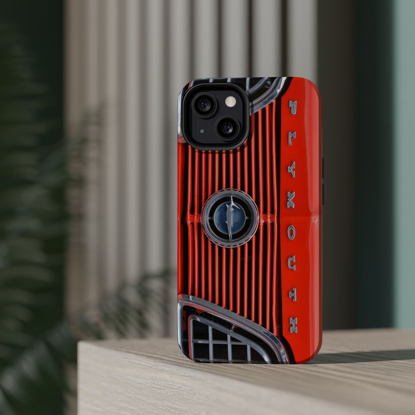 Car Enthusiast Phone Case, Muscle Car Lover Gift, Automotive Grill Design, Auto Fan Accessory, Vehicle Logo Cover, Retro Classic Car