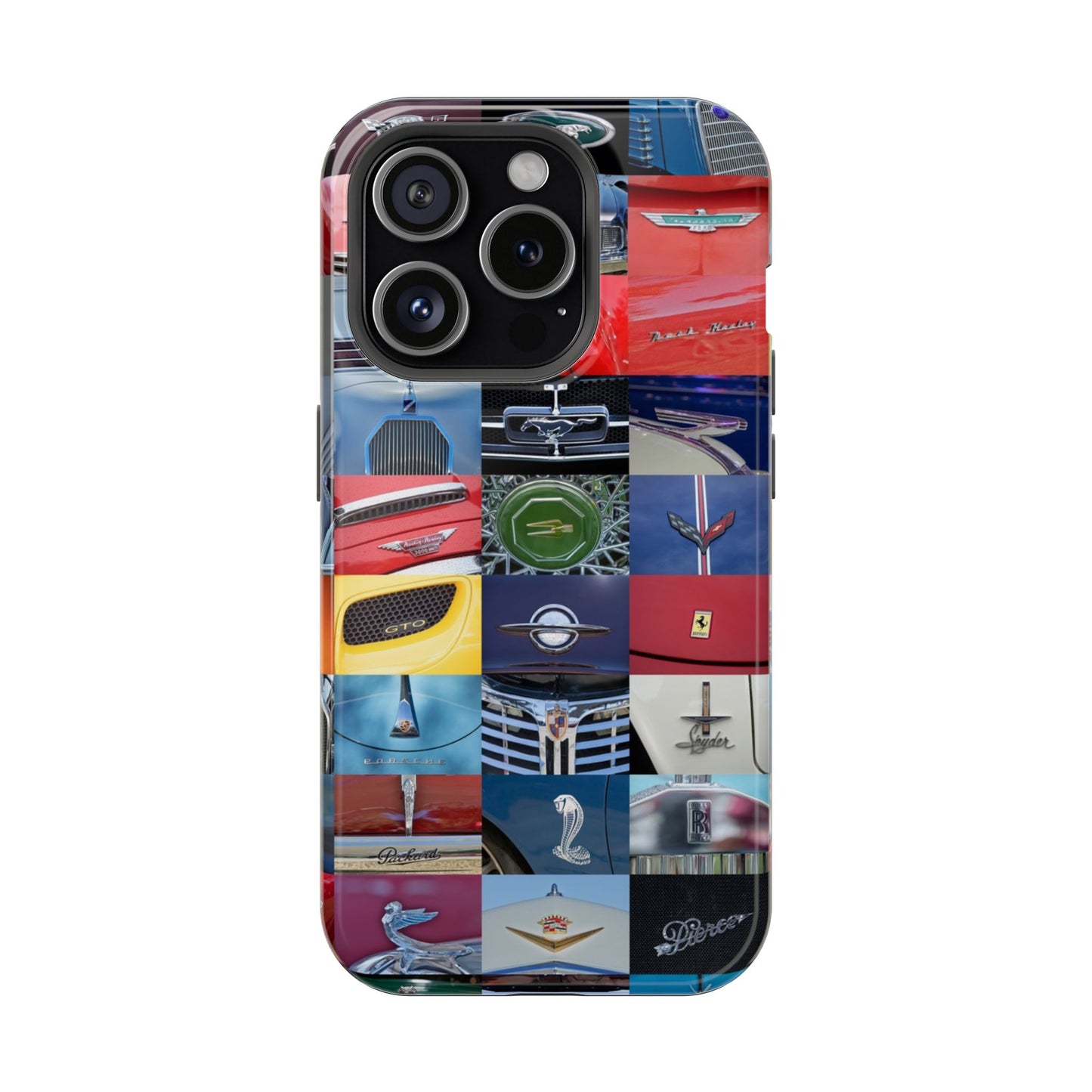 Magnetic Tough Cases, Muscle Car Logo Badges, Classic Car Details - iPhone Accessories, Protective Cover, Vehicle Enthusiast Gift, Car Lover
