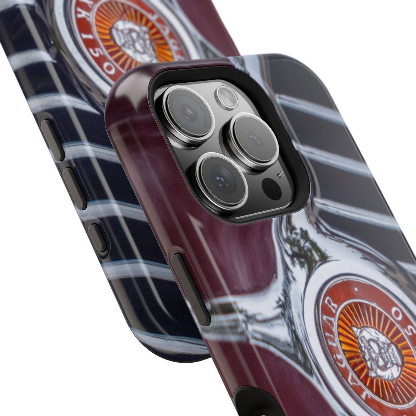 iPhone Cases, Jaguar XK 150 Sports Car Logo, Tough, Magnetic, Protective, Customizable, Car Lover Gift For Him, Father's Day