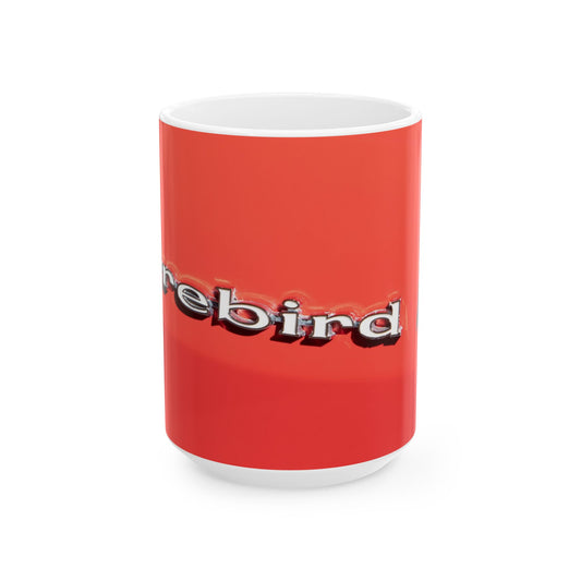 Vintage Pontiac Firebird Muscle Car Badge Logo, Ceramic Mug, Car Lover Gift, Gift for Him, Motorhead Gift, Automotive Artistry, Collectible