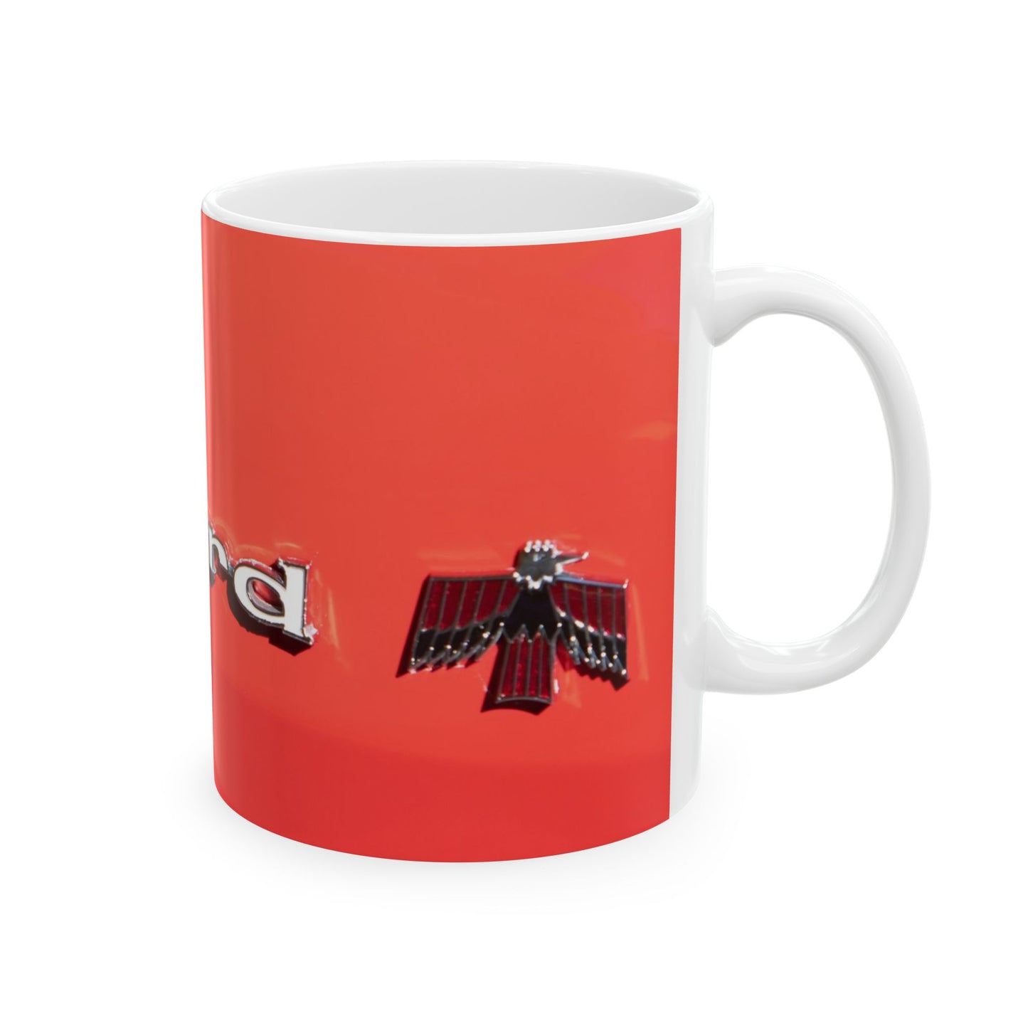 Vintage Pontiac Firebird Muscle Car Badge Logo, Ceramic Mug, Car Lover Gift, Gift for Him, Motorhead Gift, Automotive Artistry, Collectible