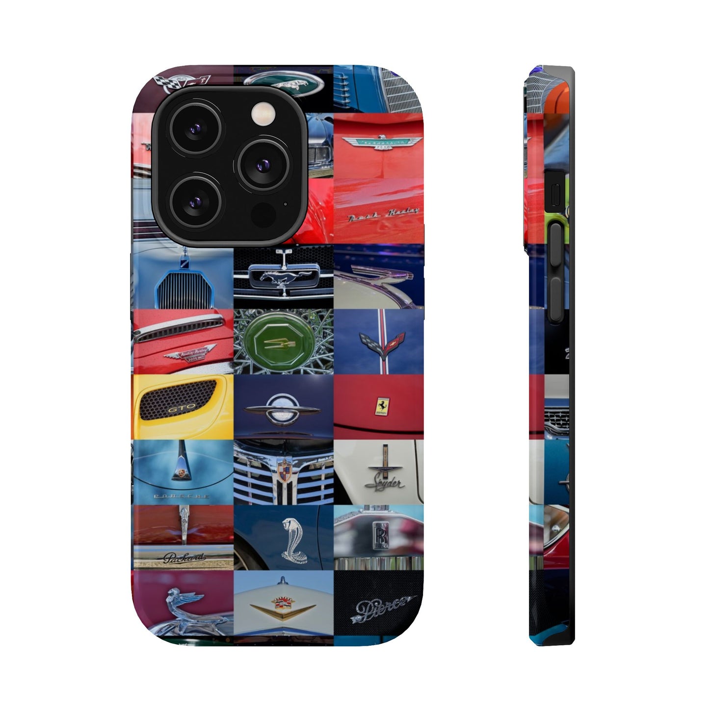Magnetic Tough Cases, Muscle Car Logo Badges, Classic Car Details - iPhone Accessories, Protective Cover, Vehicle Enthusiast Gift, Car Lover