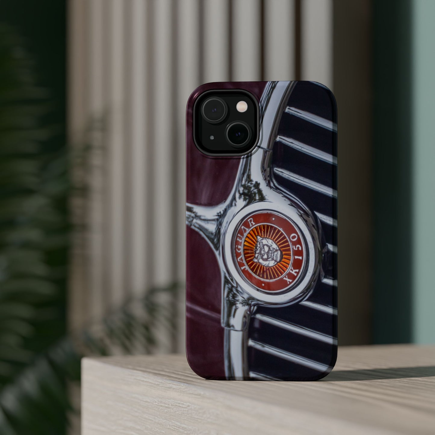 iPhone Cases, Jaguar XK 150 Sports Car Logo, Tough, Magnetic, Protective, Customizable, Car Lover Gift For Him, Father's Day