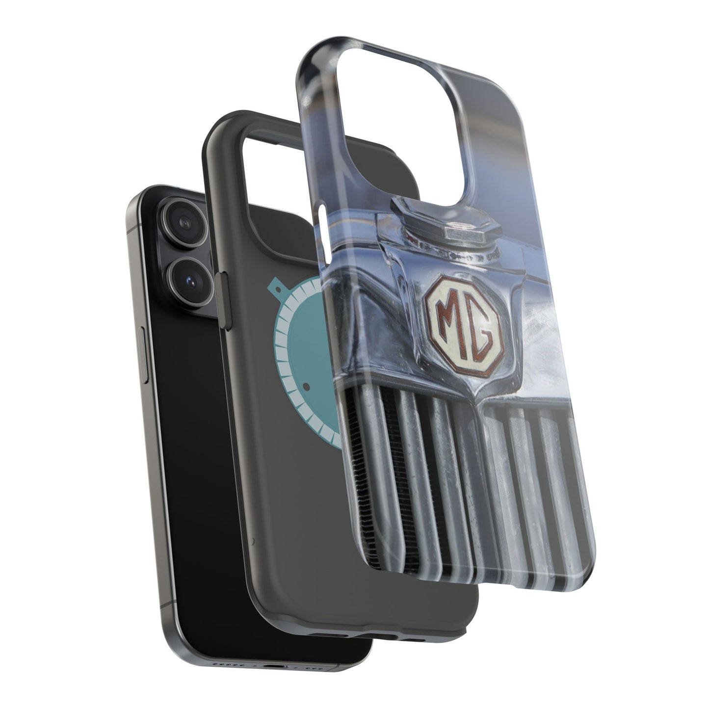 iPhone Case, 1953 MG TD Classic Sports Car Magnetic Tough Case, Vintage Car Gift, Car Enthusiast Phone Cover, Vehicle Lover Tech Accessory,