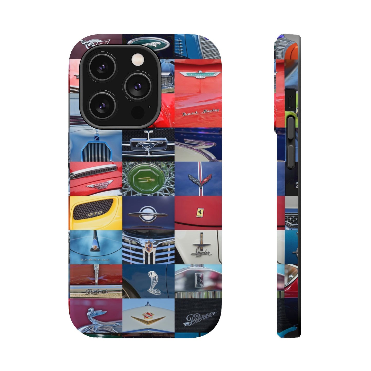 Magnetic Tough Cases, Muscle Car Logo Badges, Classic Car Details - iPhone Accessories, Protective Cover, Vehicle Enthusiast Gift, Car Lover