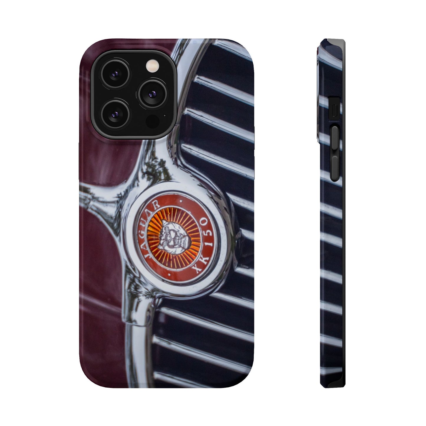 iPhone Cases, Jaguar XK 150 Sports Car Logo, Tough, Magnetic, Protective, Customizable, Car Lover Gift For Him, Father's Day