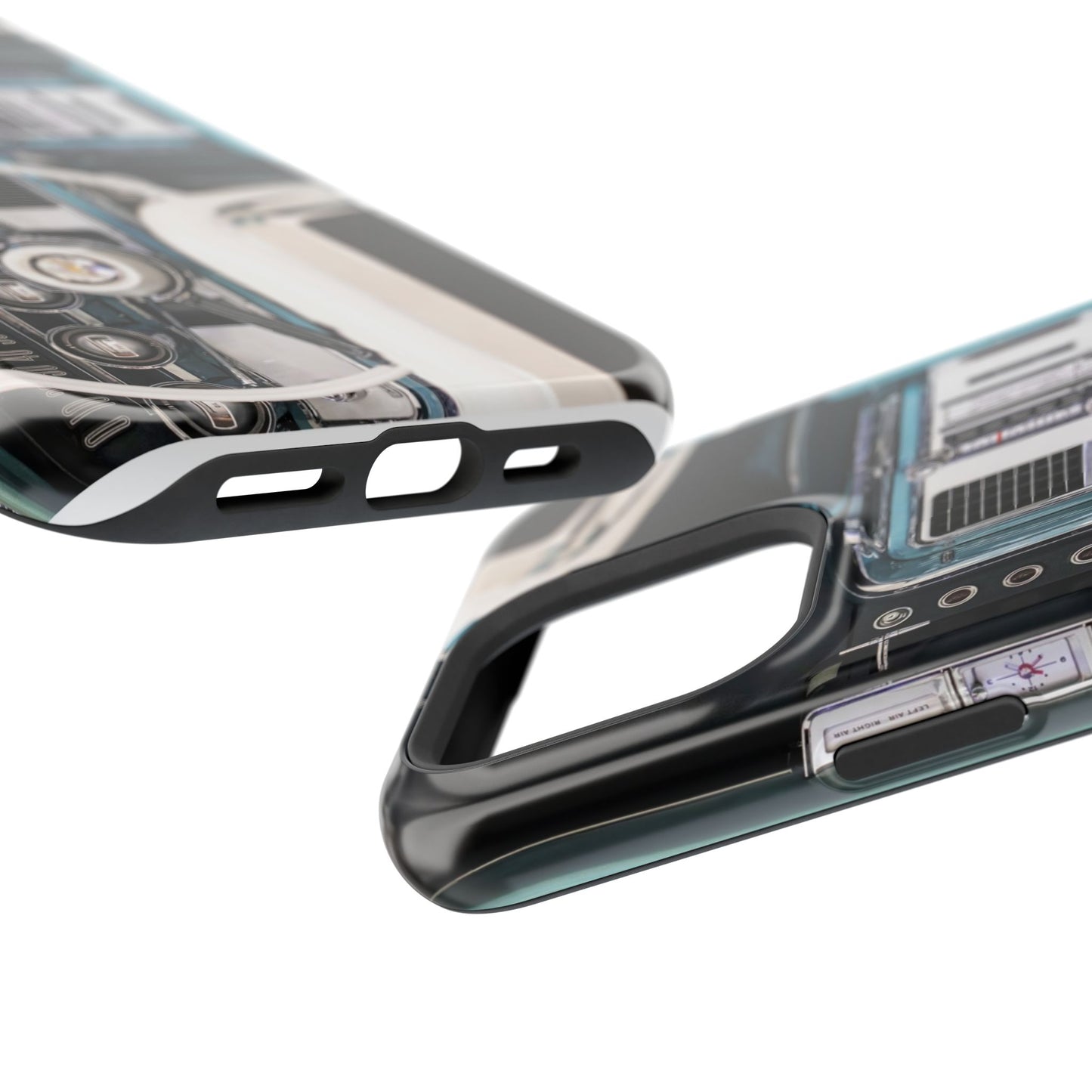 Vintage Car Dashboard Magnetic Tough Cases, 1964 Ford Thunderbird Phone Case, Automotive Gift, Car Lover Gift, Retro Auto Accessories, Car