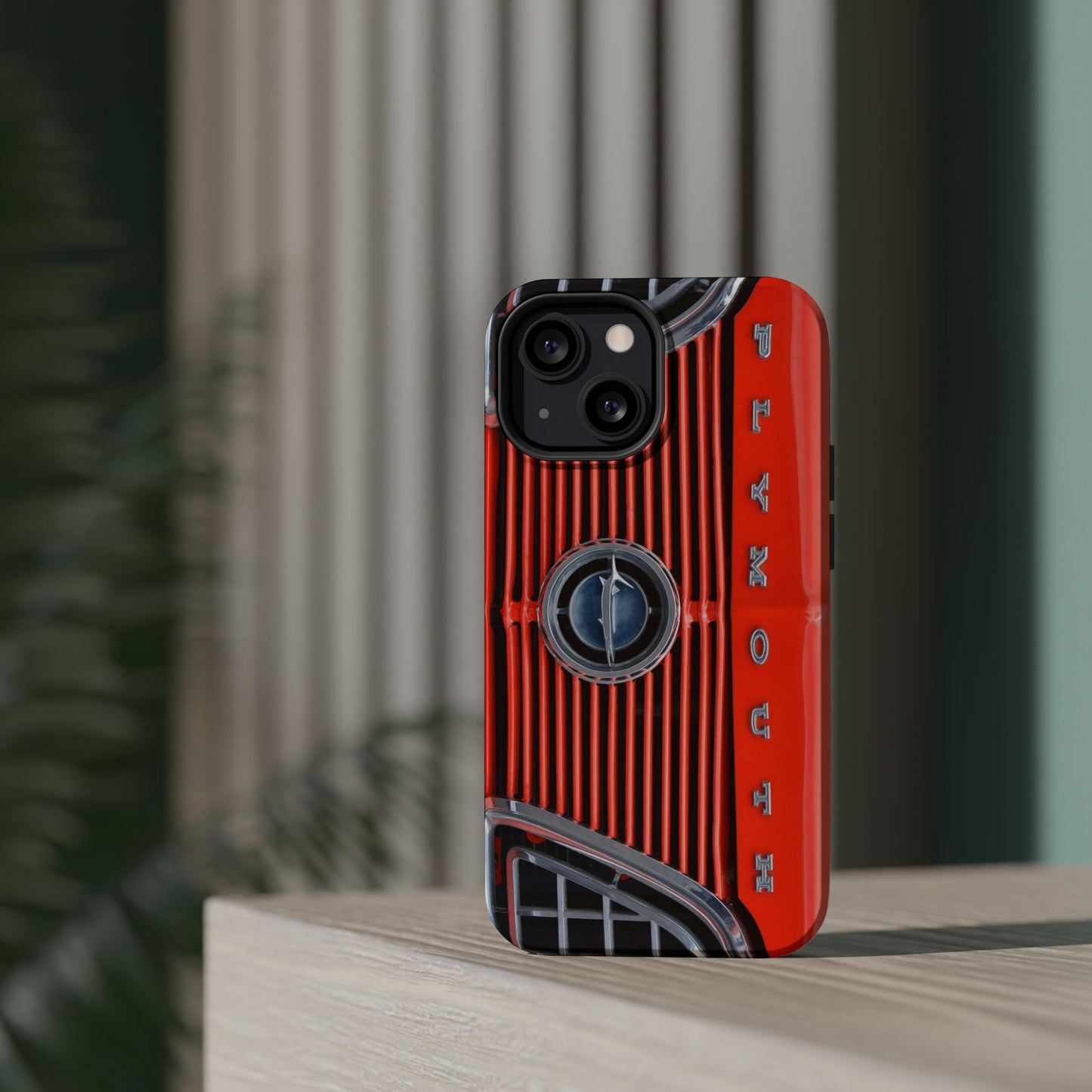 Car Enthusiast Phone Case, Muscle Car Lover Gift, Automotive Grill Design, Auto Fan Accessory, Vehicle Logo Cover, Retro Classic Car