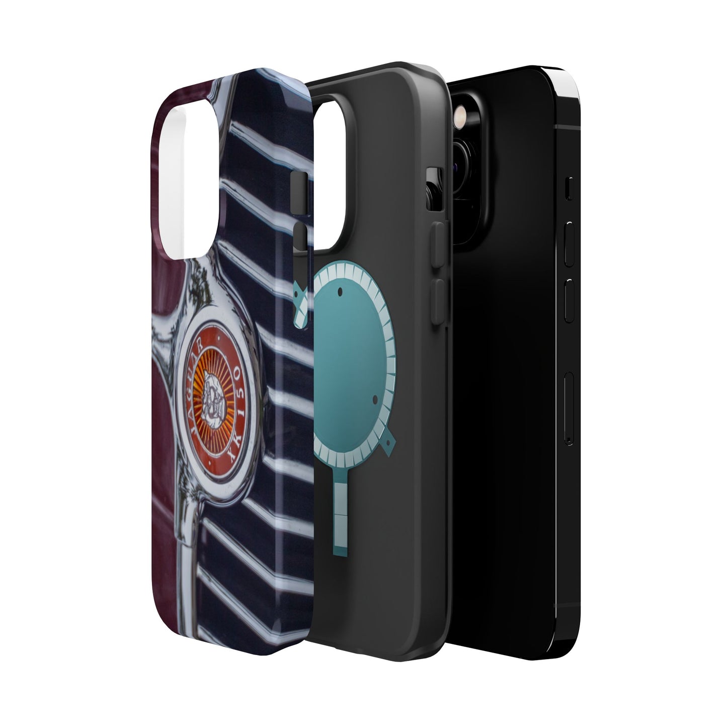 iPhone Cases, Jaguar XK 150 Sports Car Logo, Tough, Magnetic, Protective, Customizable, Car Lover Gift For Him, Father's Day