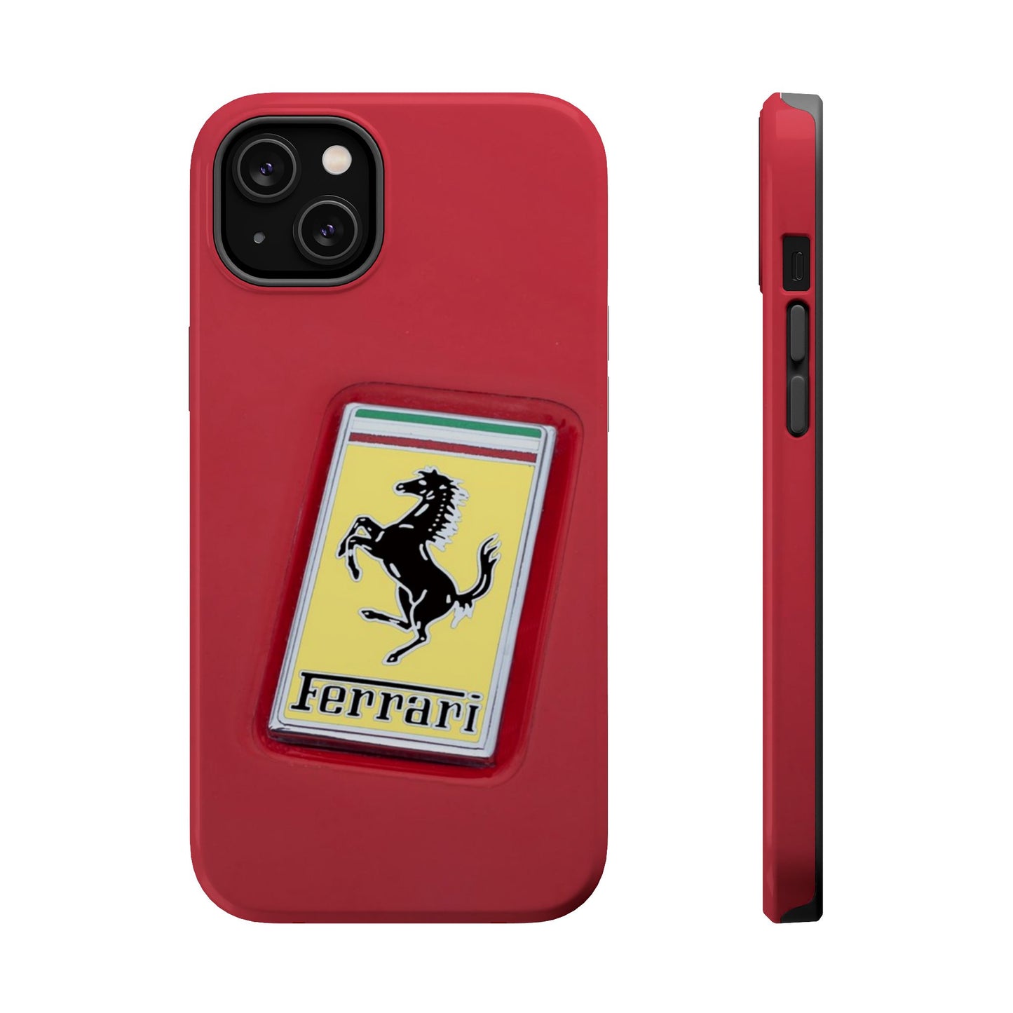Magnetic iPhone Cases, Legendary Ferrari Badge Design, Tough Phone Case, Protective Cover, Custom Smartphone Shell, Unique Mobile Accessory