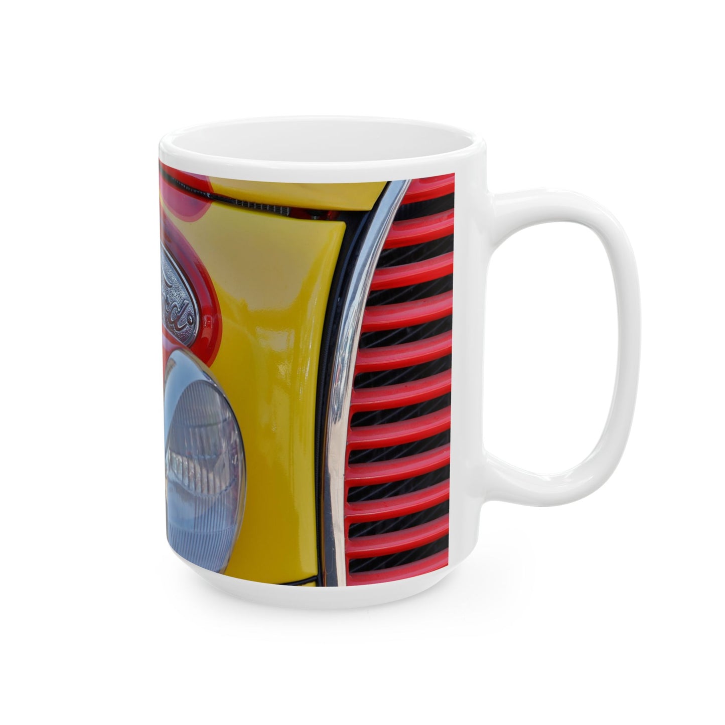 Classic car Ford Hot Rod ready to rock 11 or 15oz ceramic mugs.
