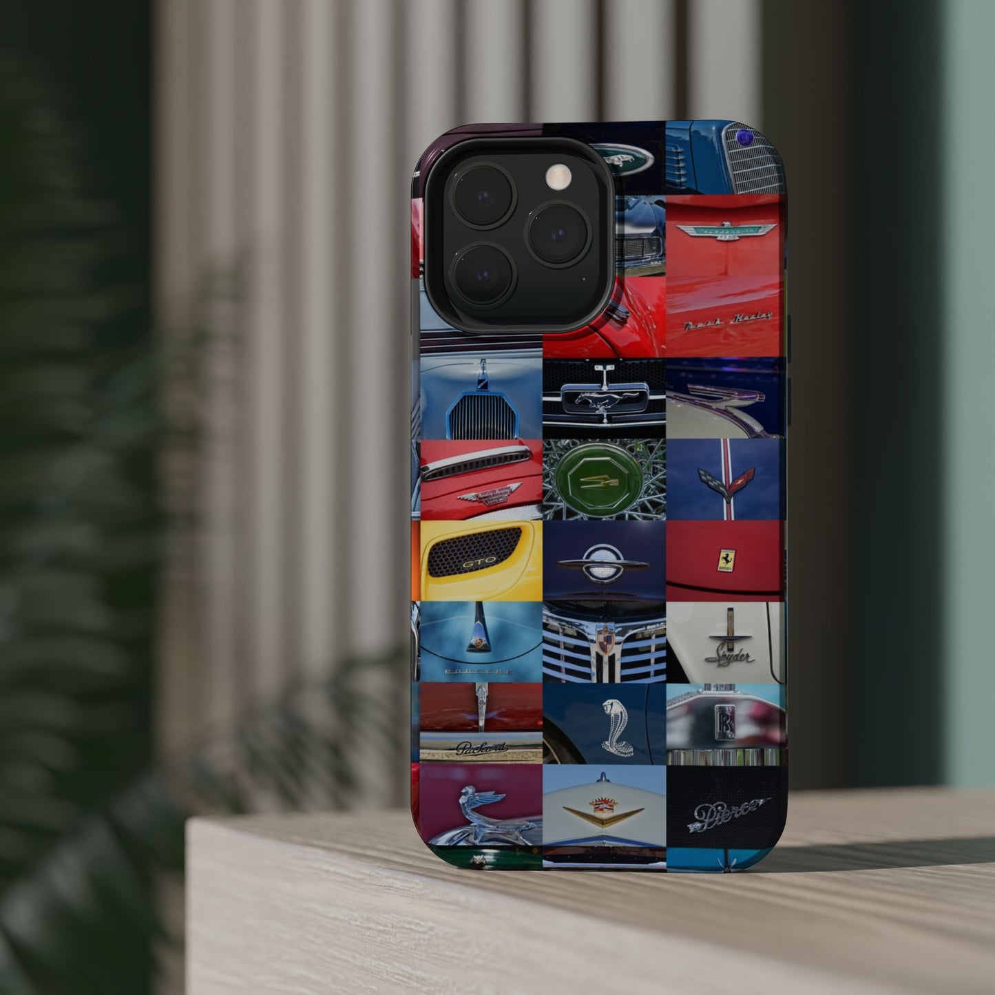 Magnetic Tough Cases, Muscle Car Logo Badges, Classic Car Details - iPhone Accessories, Protective Cover, Vehicle Enthusiast Gift, Car Lover
