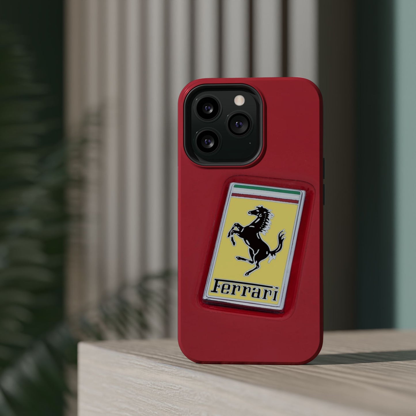 Magnetic iPhone Cases, Legendary Ferrari Badge Design, Tough Phone Case, Protective Cover, Custom Smartphone Shell, Unique Mobile Accessory