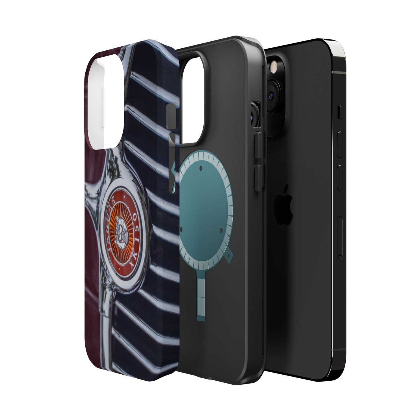 iPhone Cases, Jaguar XK 150 Sports Car Logo, Tough, Magnetic, Protective, Customizable, Car Lover Gift For Him, Father's Day