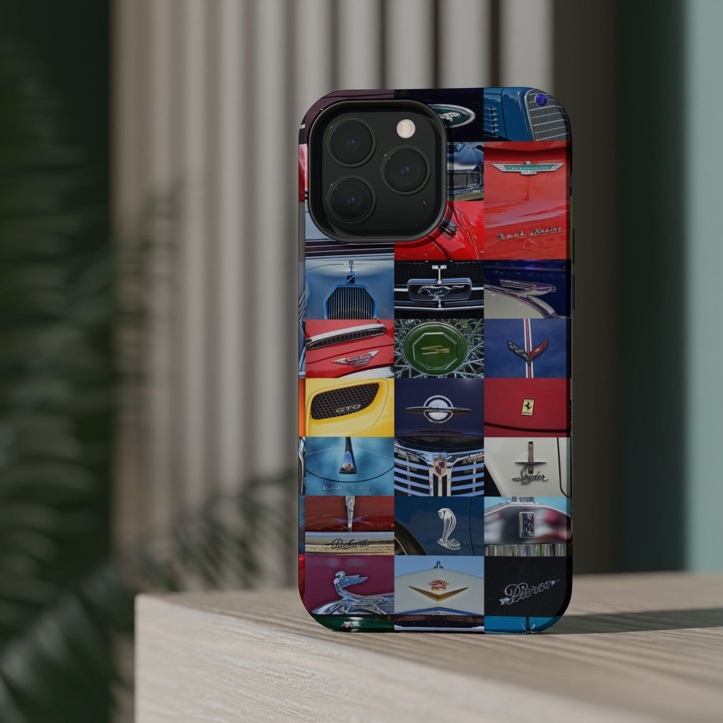 Magnetic Tough Cases, Muscle Car Logo Badges, Classic Car Details - iPhone Accessories, Protective Cover, Vehicle Enthusiast Gift, Car Lover