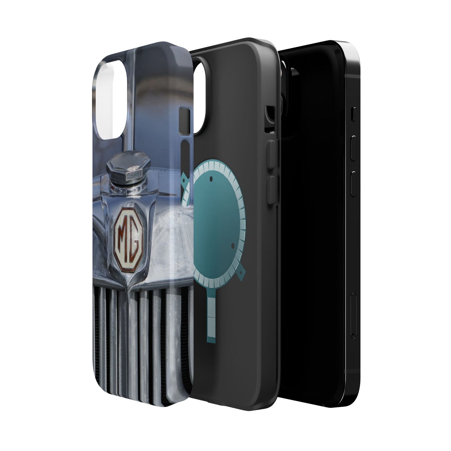 iPhone Case, 1953 MG TD Classic Sports Car Magnetic Tough Case, Vintage Car Gift, Car Enthusiast Phone Cover, Vehicle Lover Tech Accessory,