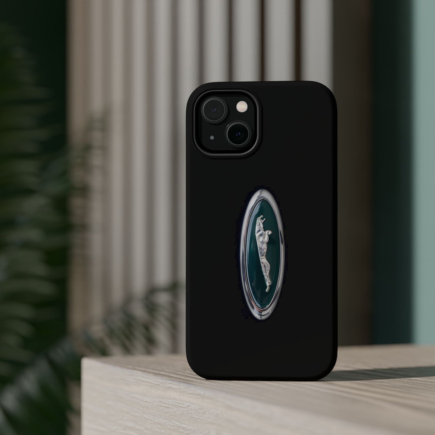 Magnetic Tough Cases, Classic Jaguar 'Leaper' Car Badge, Car Lover Gift, Protective iPhone Cover, Unique Design, Automotive Enthusiast