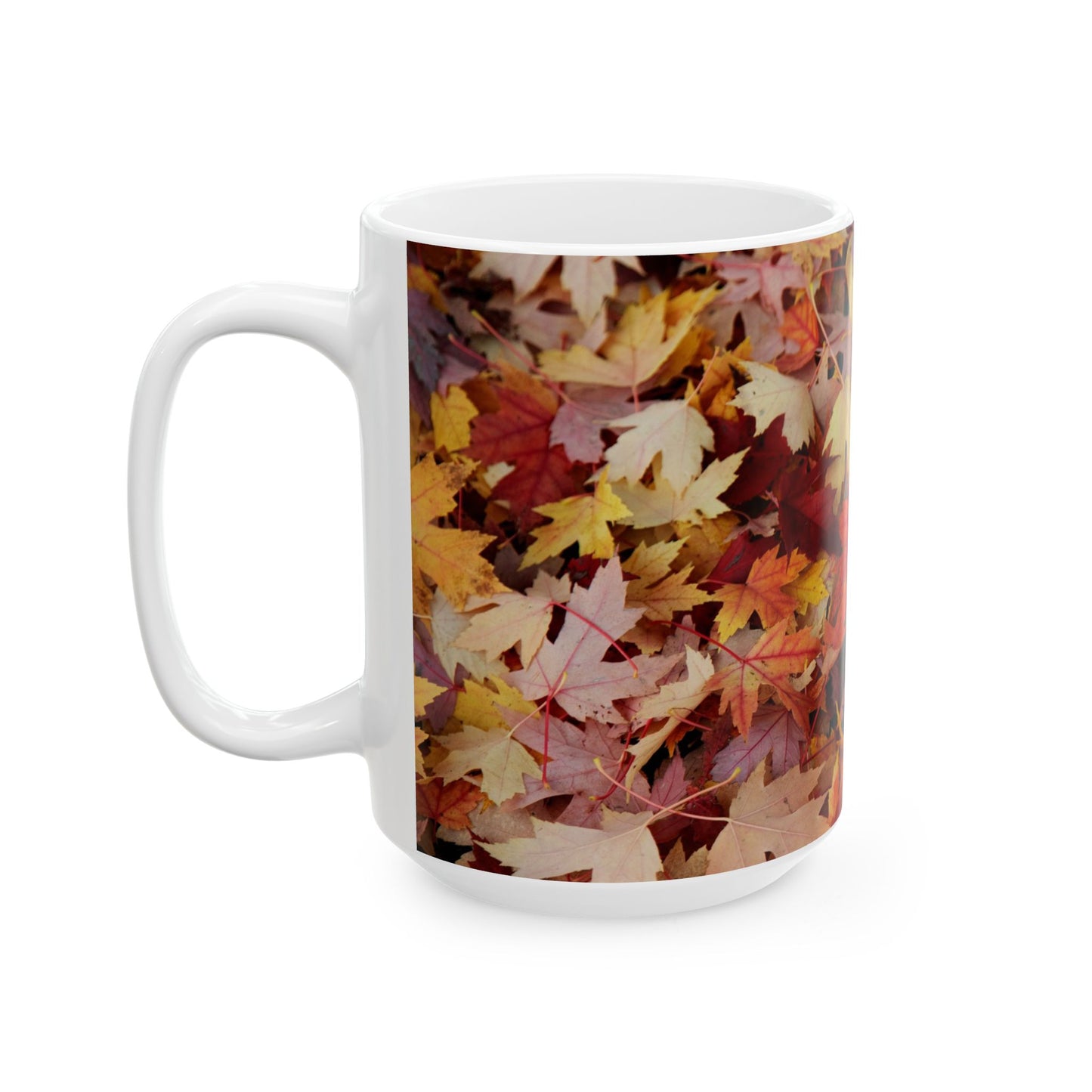 Autumn leaves ceramic mug, (11oz, 15oz)