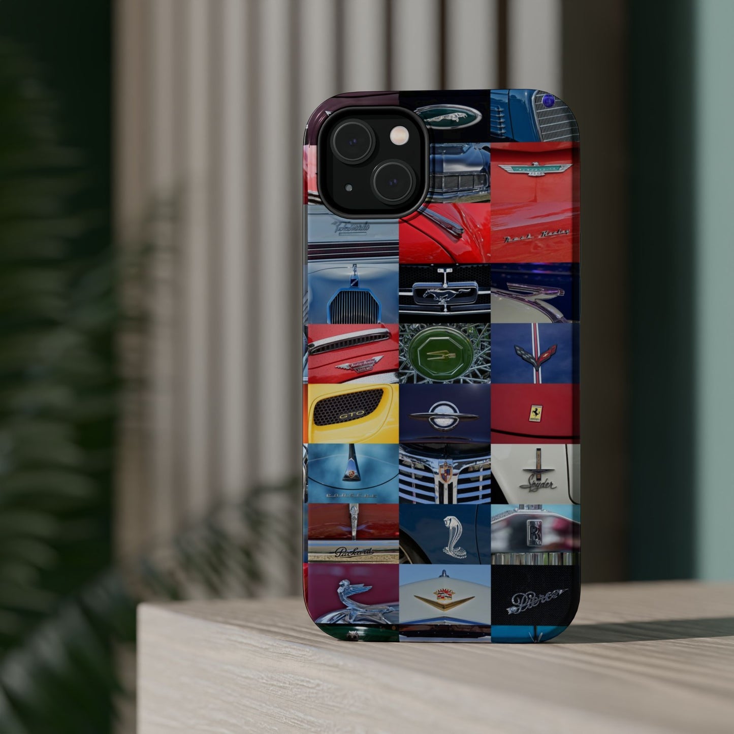 Magnetic Tough Cases, Muscle Car Logo Badges, Classic Car Details - iPhone Accessories, Protective Cover, Vehicle Enthusiast Gift, Car Lover