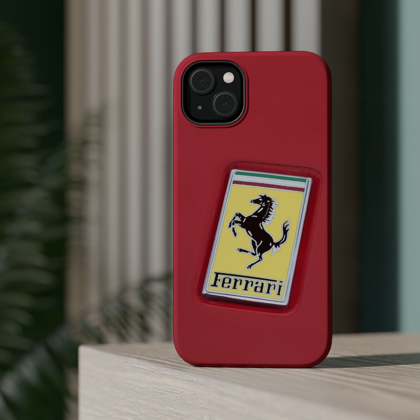 Magnetic iPhone Cases, Legendary Ferrari Badge Design, Tough Phone Case, Protective Cover, Custom Smartphone Shell, Unique Mobile Accessory