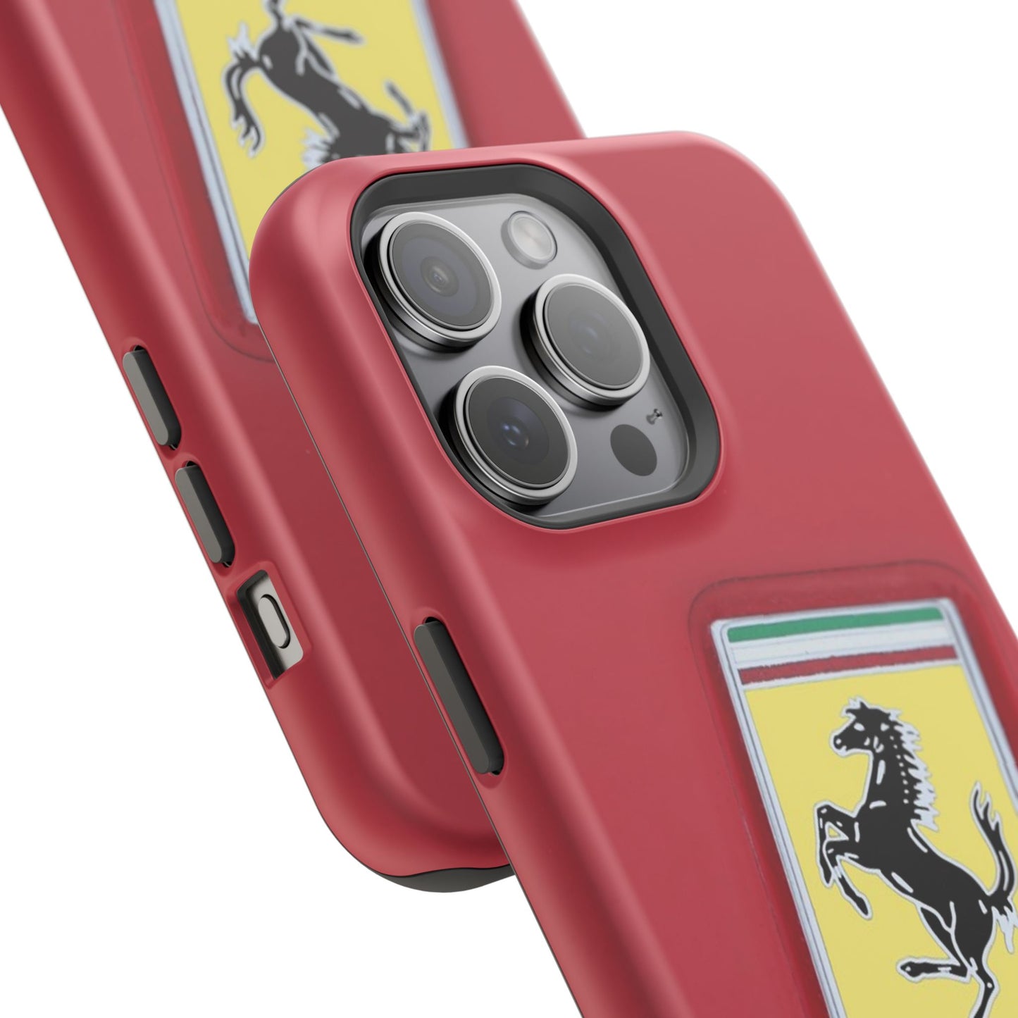 Magnetic iPhone Cases, Legendary Ferrari Badge Design, Tough Phone Case, Protective Cover, Custom Smartphone Shell, Unique Mobile Accessory