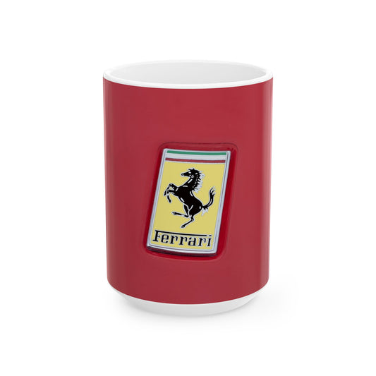 Ferrari Ceramic Mug - Perfect Gift for Car Lovers, Automotive Enthusiasts, Racers, Birthday Present, Collectible