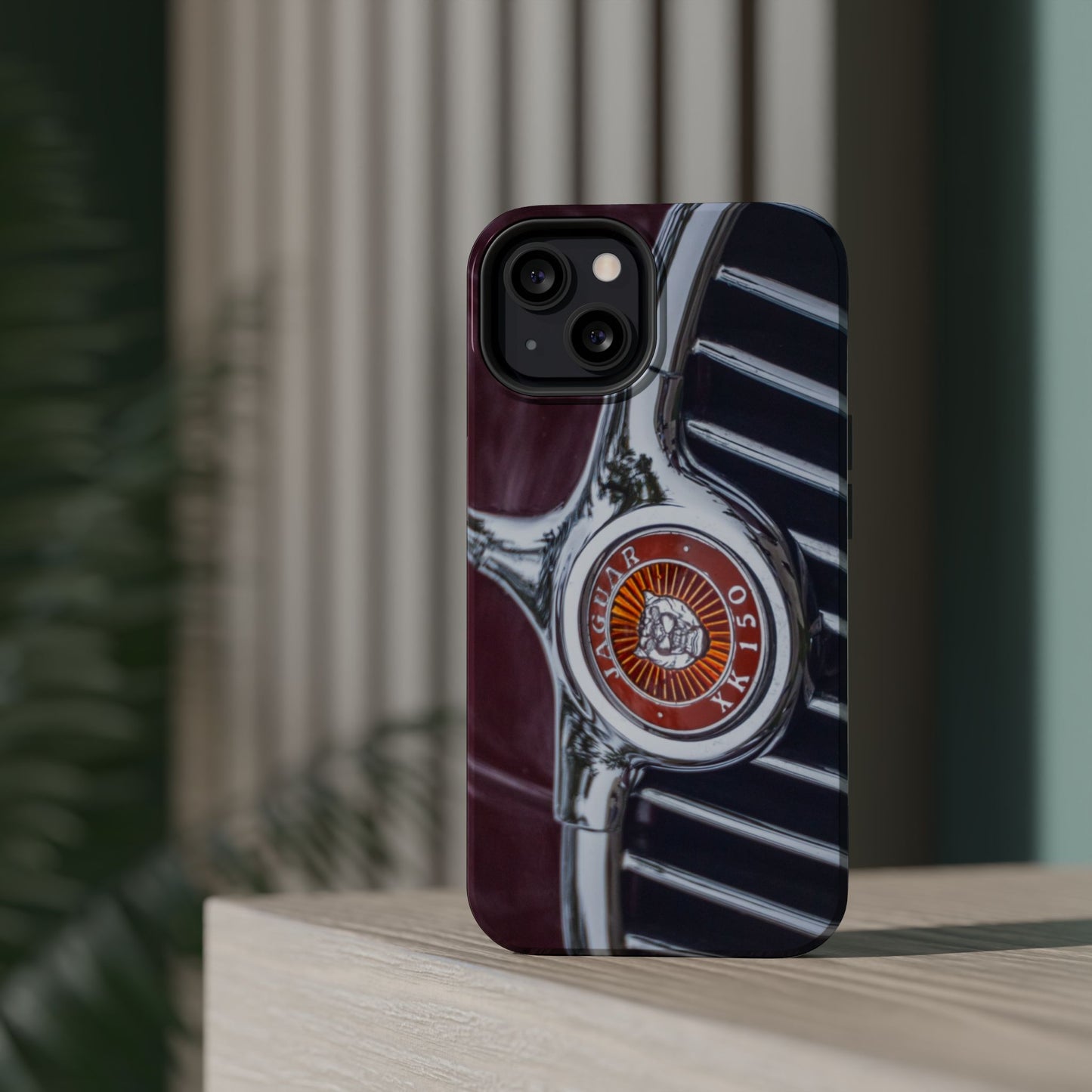 iPhone Cases, Jaguar XK 150 Sports Car Logo, Tough, Magnetic, Protective, Customizable, Car Lover Gift For Him, Father's Day
