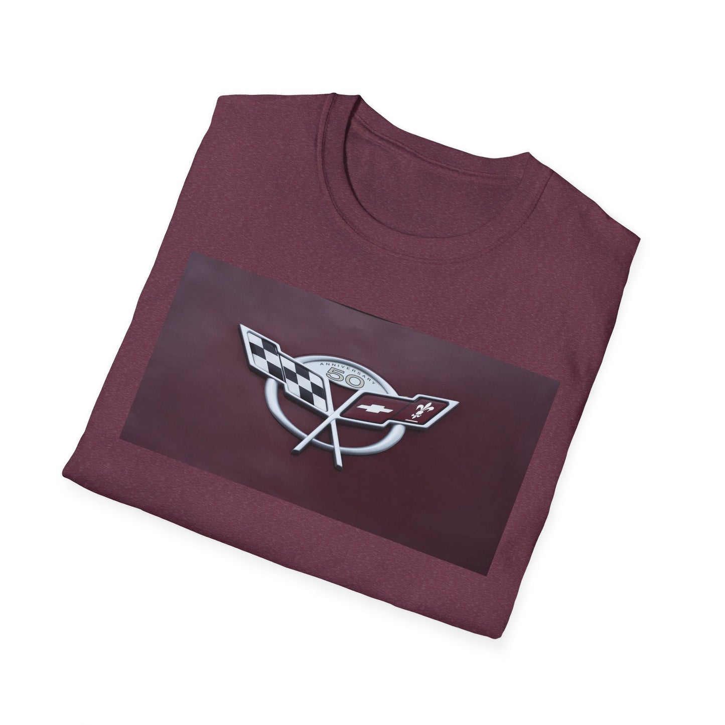Corvette Stingray 50th Anniversary Classic Muscle Car Badge T-Shirt
