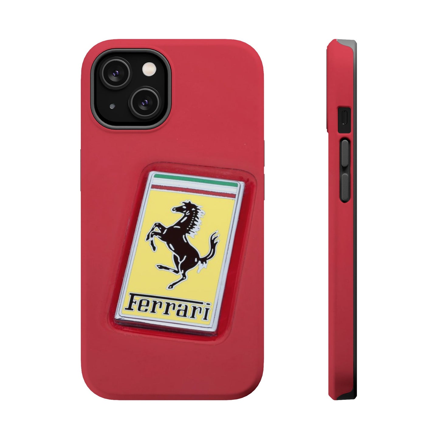 Magnetic iPhone Cases, Legendary Ferrari Badge Design, Tough Phone Case, Protective Cover, Custom Smartphone Shell, Unique Mobile Accessory
