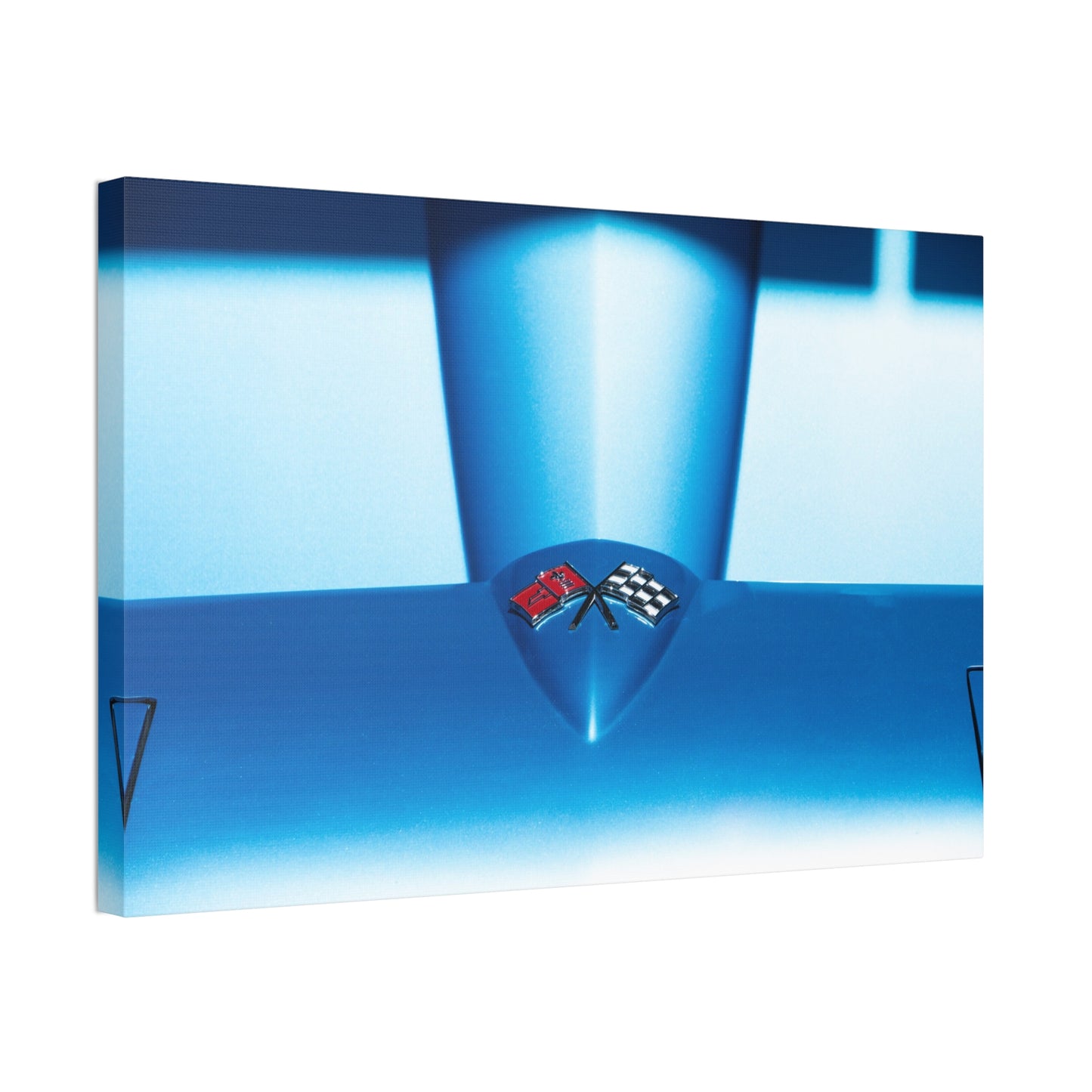 Chevrolet Corvette Stingray classic car logo emblem perfect art gift for car guy's man cave or garage.